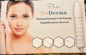 NuDerma Portable Handheld High Frequency Skin Therapy Wand w/ 4 Neon Applicators